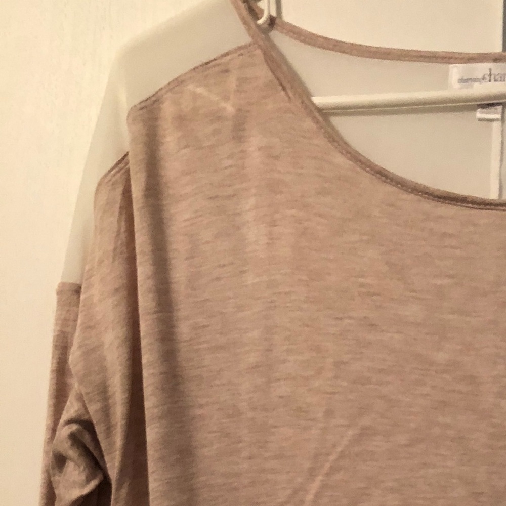 Sheer back blouse by Charming Charlie